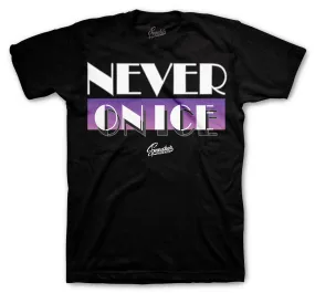 Retro 13 Court Purple Never On Ice Shirt