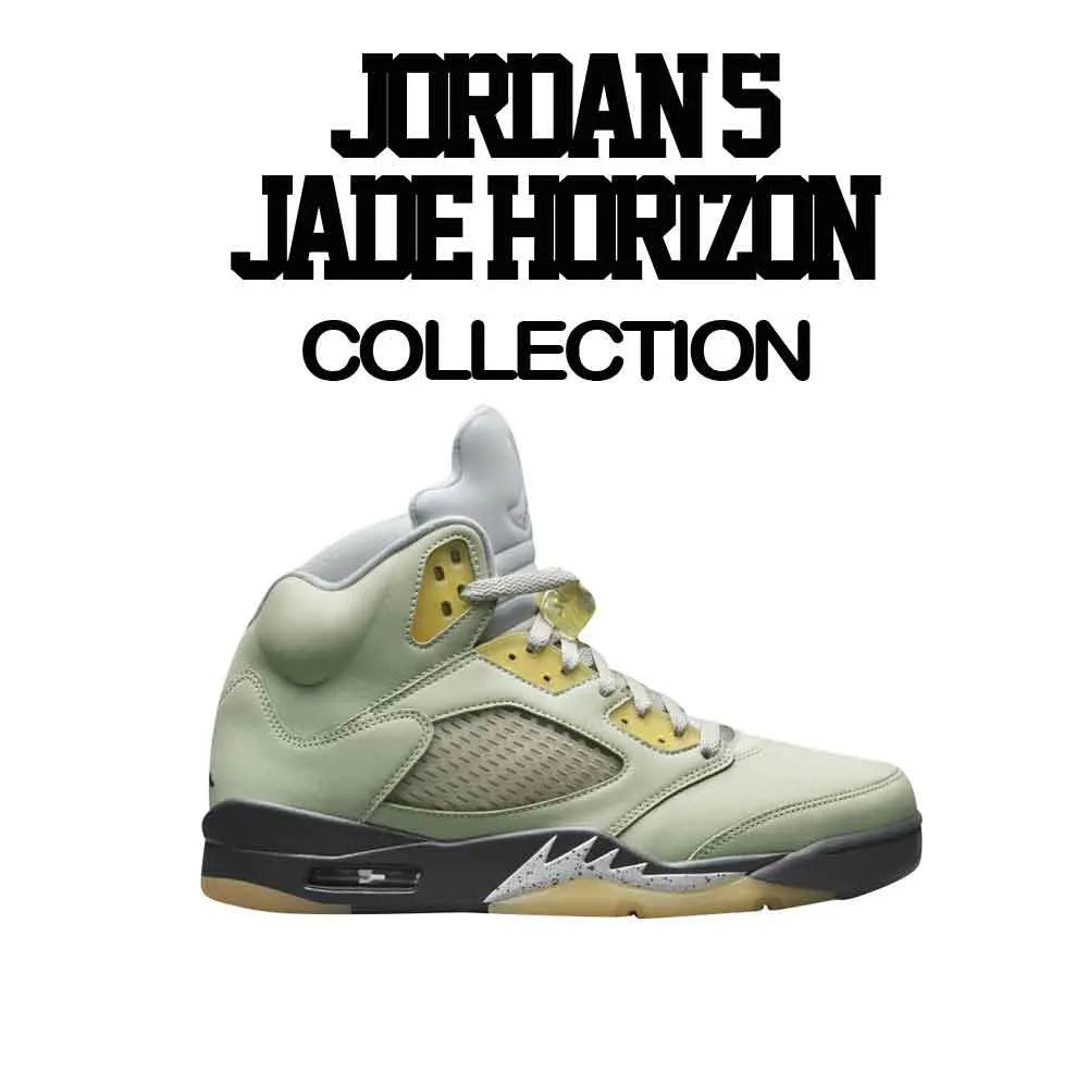 Retro 5 Jade Horizon Shirt - Money Over Love - Black