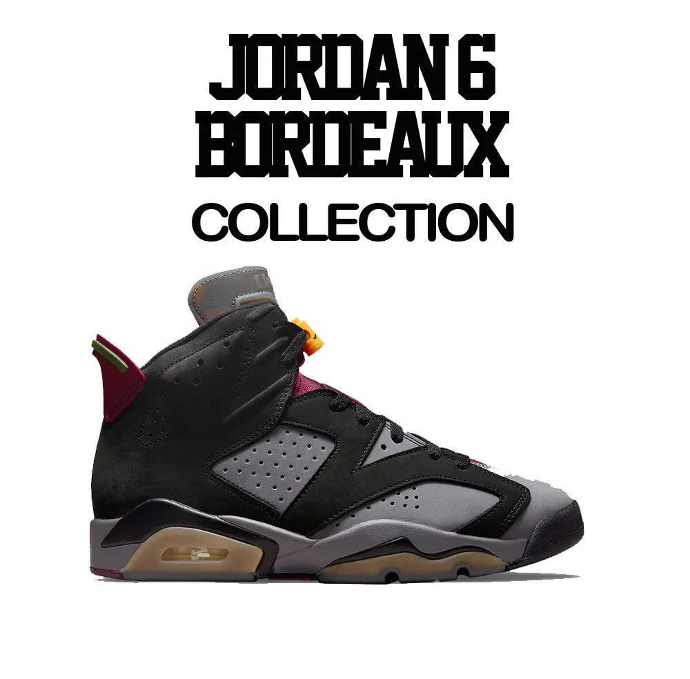 Retro 6 Bordeaux Shirt - Greatness Cross- Black