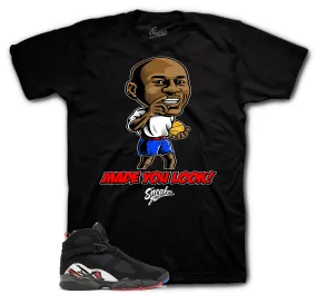 Retro 8 Playoffs Shirt - Made You Look - Black