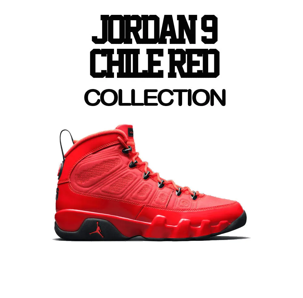 Retro 9 Chile Red Rookie Bear Shirt