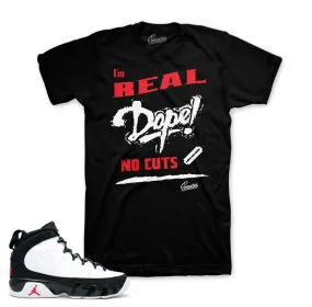 Retro 9 OG Shirt - No Cuts - Black