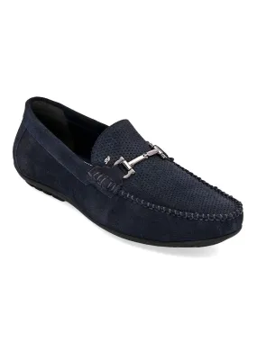 Stitch Navy Loafers