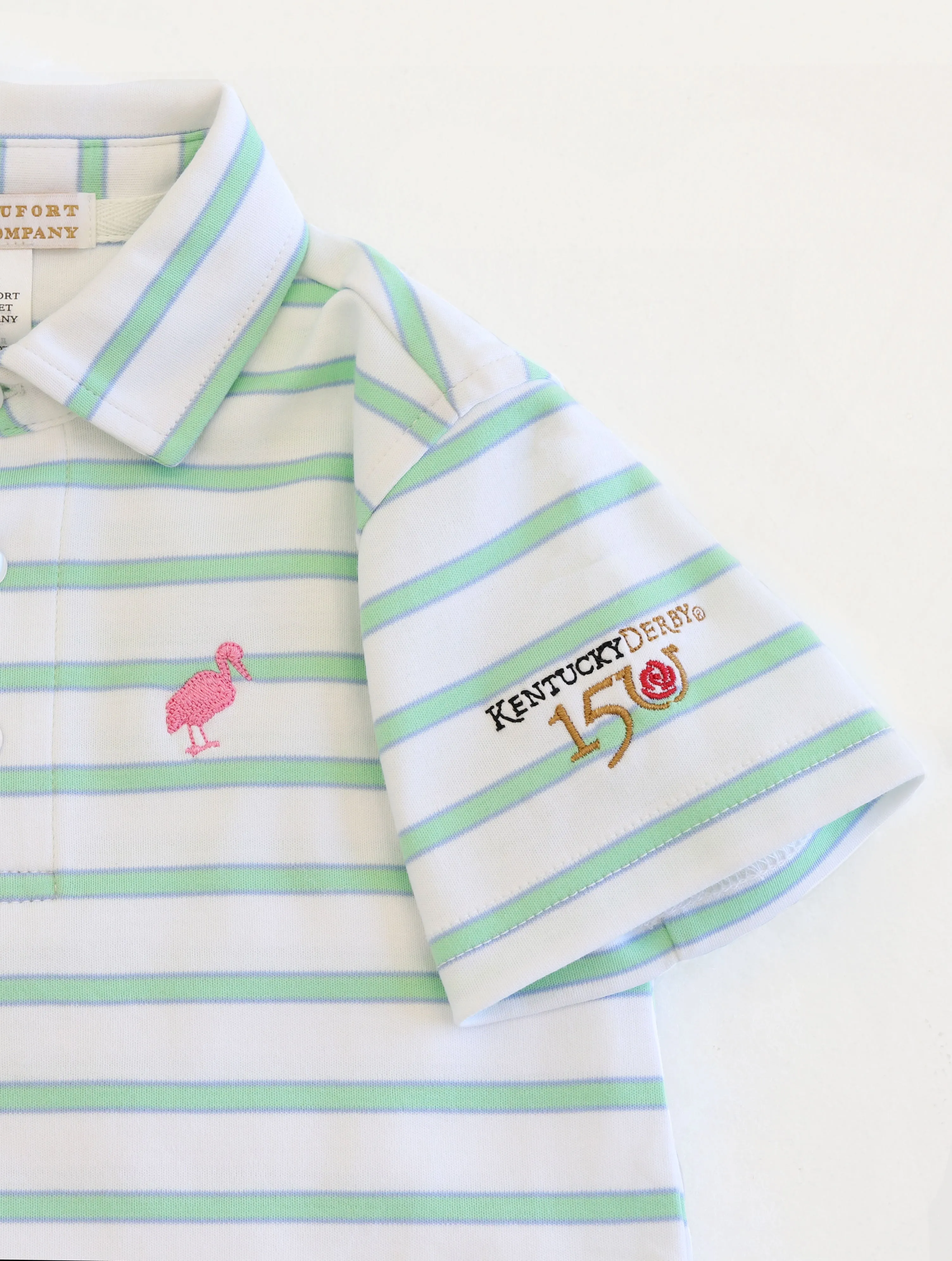 The Beaufort Bonnet Company - Kentucky Derby Stripe Prim and Proper Polo