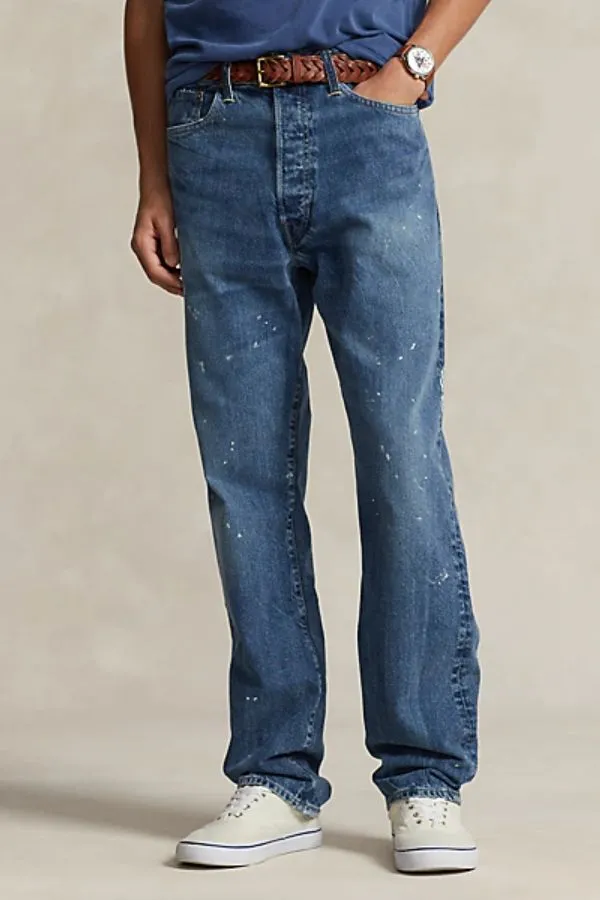 Vintage Classic Fit Distressed Jean