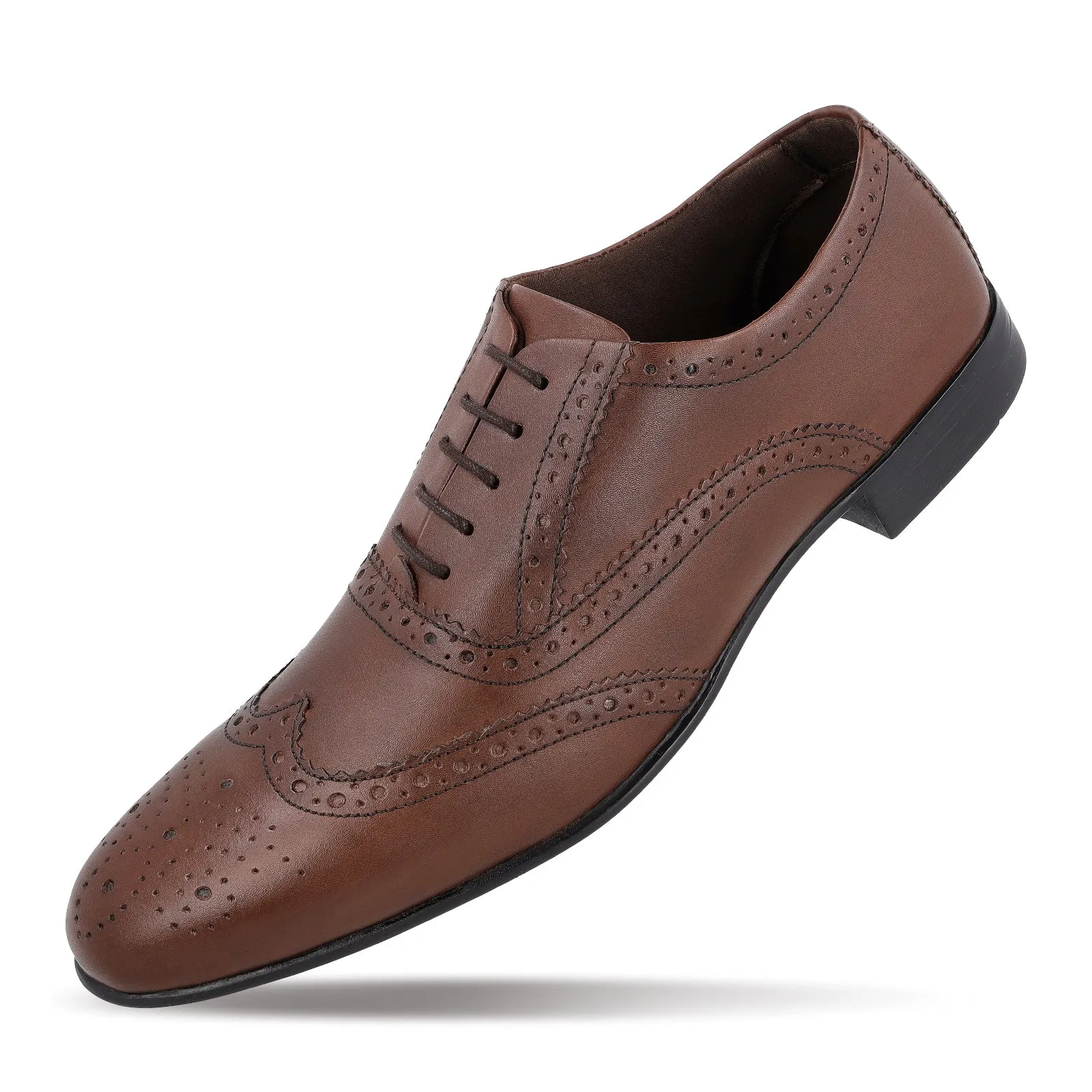 Walkaroo  Leather Men formals Shoes - WF6055 Brown