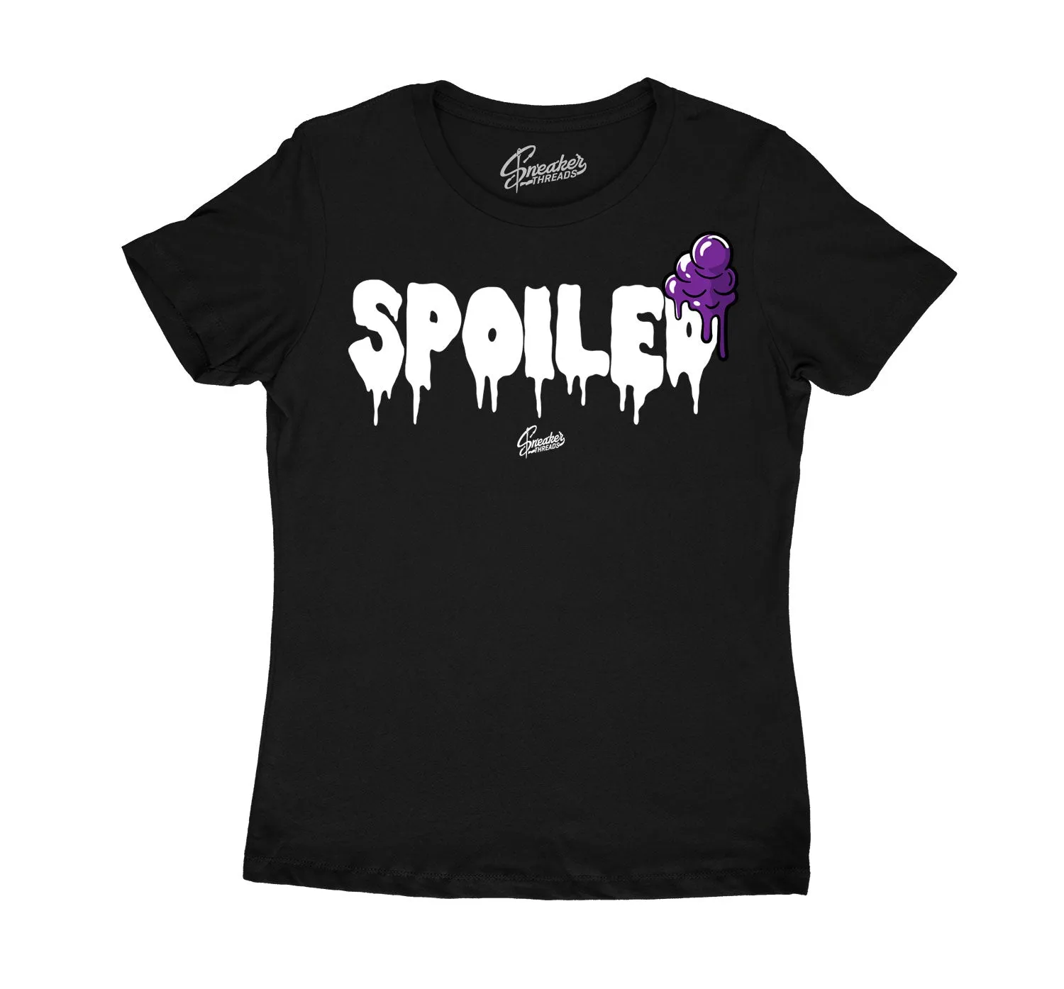 Womens Court Purple 13 Shirt - Spoiled  - Black