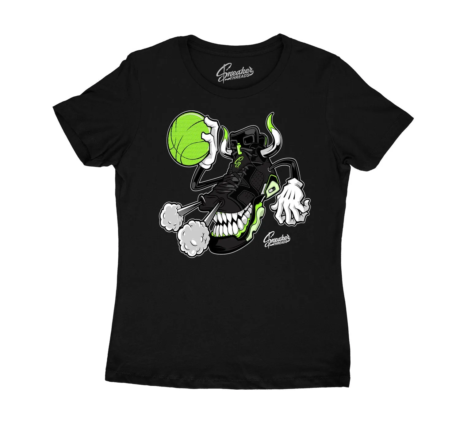 Womens - Electric Green 6 Fly Kicks Shirt