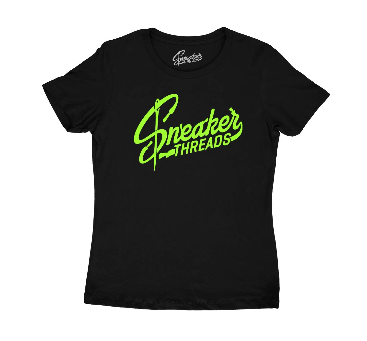 Womens - Electric Green 6 ST Logo Shirt