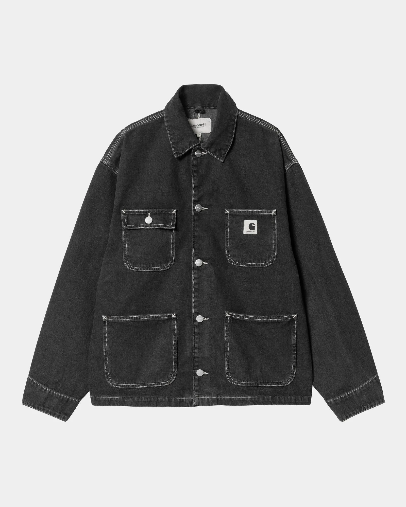 Women's OG Michigan Coat (Spring) - Denim | Black (stone washed)