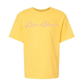 Youth Live Above Signature T-shirt- Yellow